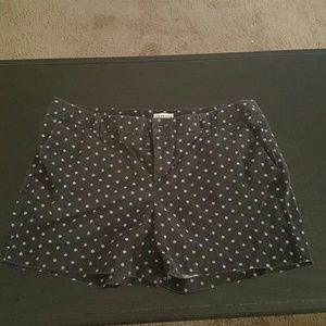 Black and white shorts